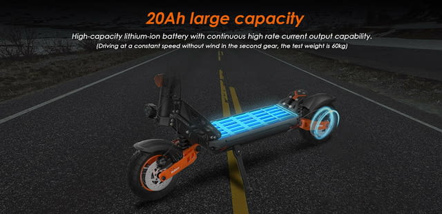 Електрически скутер/тротинетка със седалка KuKirin G2 MAX 1000W 20AH - снимка 2