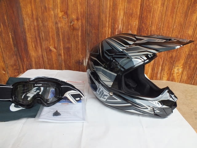 HJC CL-XY Fulcrum детски шлем каска за мотокрос с очила, град Левски | Аксесоари / Консумативи - снимка 1