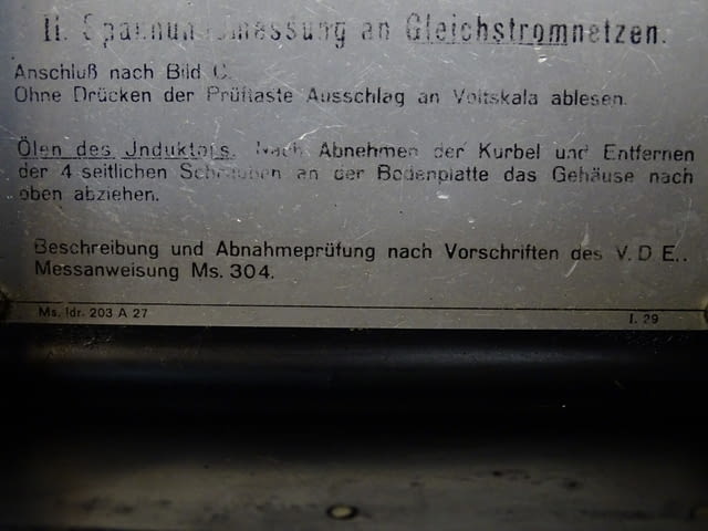 Мегаомметър Siemens& Halske MS 304 240V - city of Plovdiv | Other - снимка 9
