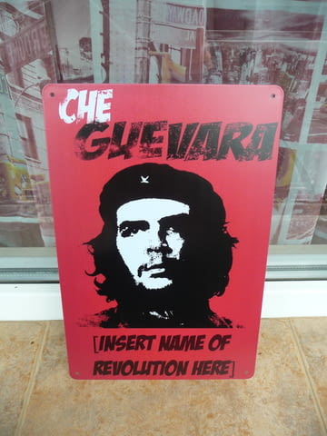 Че Гевара метална табела името на свободата революция свобода - снимка 1