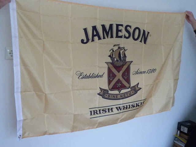 Jameson ирландско уиски знаме рекламно бар дискотека whiskey, град Радомир - снимка 2