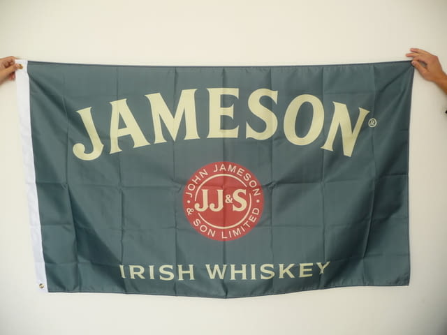 Jameson ирландско уиски знаме рекламно бар зелено whiskey дискотека бърлога - снимка 2