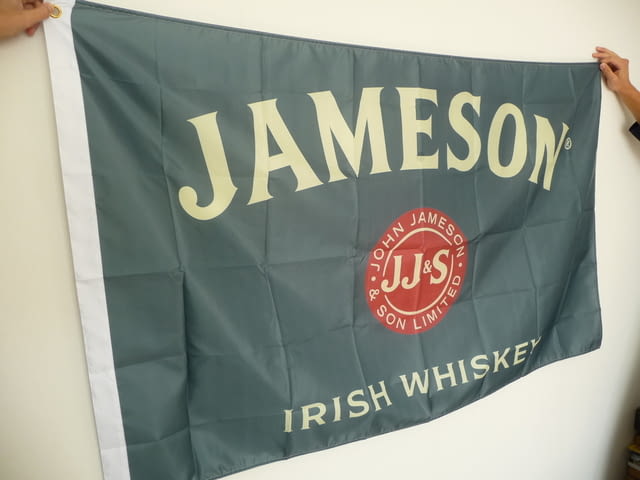 Jameson ирландско уиски знаме рекламно бар зелено whiskey дискотека бърлога - снимка 3