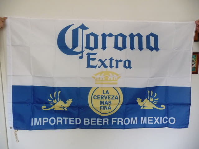 Corona Extra знаме бира реклама Корона Екстра Мексико хубава, град Радомир - снимка 1