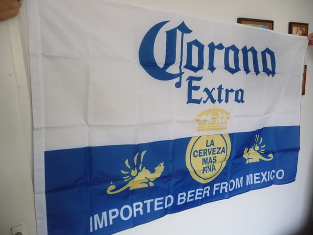 Corona Extra знаме бира реклама Корона Екстра Мексико хубава, град Радомир - снимка 2