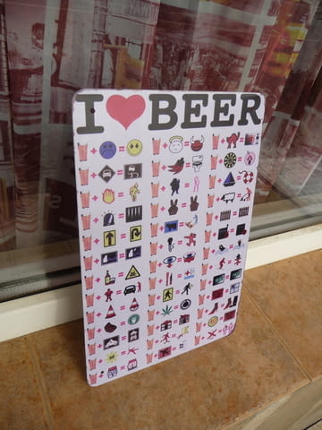Метална табела Аз обичам бира за фенове на бирате забавна, град Радомир | Рекламни Материали - снимка 2