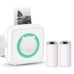 Преносим фотопринтер, използващ термичен печат (без касета с мастило)