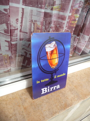 Метална табела бира Глобус Вносна Наздраве Световна - град Радомир | Картини - снимка 2