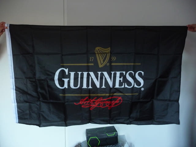 Guinness Draught знаме тъмна ирландска бира реклама Гинес, city of Radomir - снимка 1