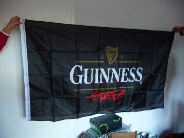 Guinness Draught знаме тъмна ирландска бира реклама Гинес, град Радомир | Рекламни Материали - снимка 2