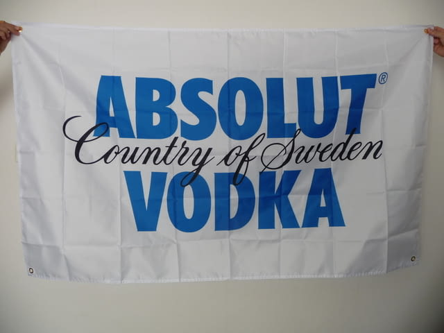 Absolut vodka знаме флаг водка Абсолют реклама Швеция алкохол - снимка 1