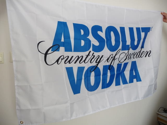 Absolut vodka знаме флаг водка Абсолют реклама Швеция алкохол - снимка 2