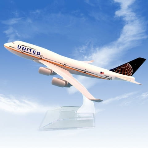 Боинг 747 самолет модел макет United USA метален B747, city of Radomir | Educational Materials - снимка 1