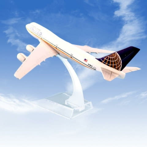 Боинг 747 самолет модел макет United USA метален B747, city of Radomir | Educational Materials - снимка 4