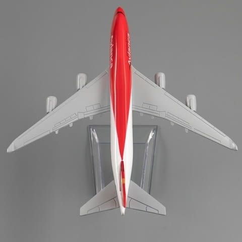 Боинг 747 самолет модел макет Avianca метален B747 пътници полет лайнер презокеански - снимка 3
