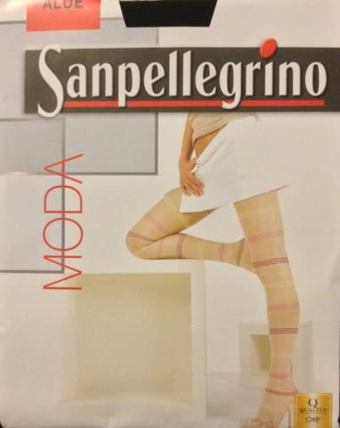 Sanpellegrino 20DEN жълт тънък фигурален чорапогащник Санпелегрино 40-67кг фигурални чорапогащи - снимка 1