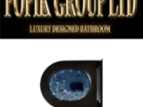 Черен Луксозен Моноблок Rimless- Тоалетна чиния за Баня от POPIK GROUP