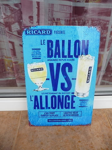 Метална табела алкохол Ricard коктейл чаши бар ресторант, град Радомир | Рекламни Материали - снимка 1