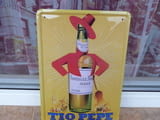 Метална табела алкохол Tio Pepe вино реклама Испания винарна