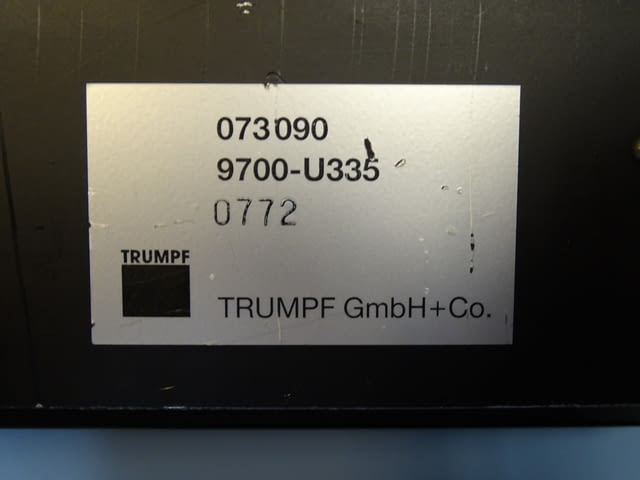 Оперативен панел TRUMPF Laser 073090 operator panel 9700-U335 - снимка 8