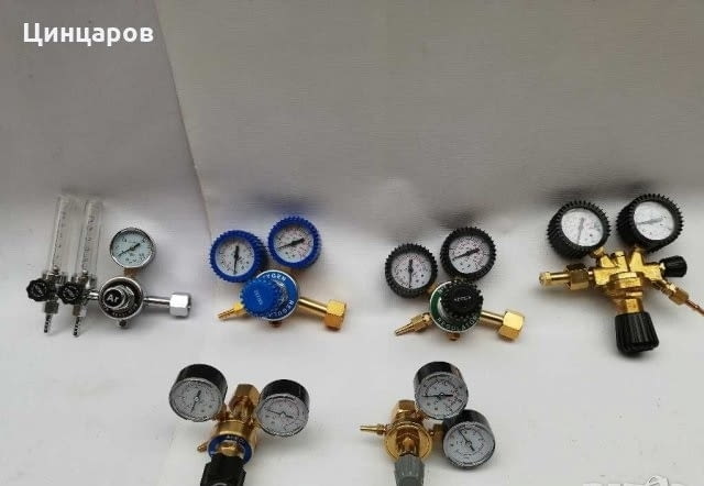 Ред.вентили за въглерод(аргон, коргон), кислород, азот 100bar - снимка 1