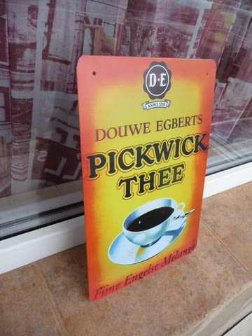 Метална табела кафе Douwe Egberts Pickwick Thee чай кафе реклама - снимка 2