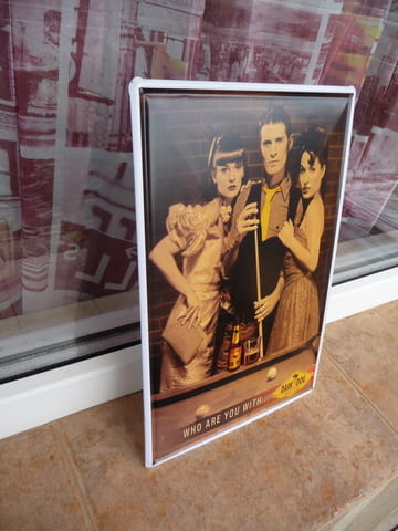 Метална табела енергийна напитка Dark Dog куче билярд уиски, град Радомир - снимка 2