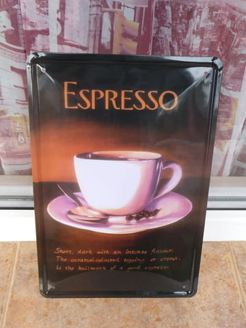 Метална табела кафе Еспресо 3 в 1 кафене кафенце бар машина, град Радомир - снимка 1