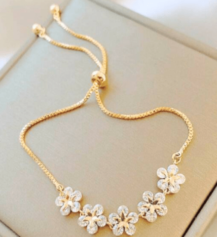 Нежна циркониева гривна Zircon - city of Montana | Bracelets - снимка 1