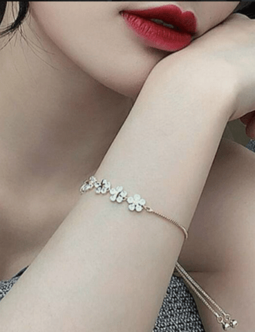 Нежна циркониева гривна Zircon - city of Montana | Bracelets - снимка 2