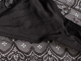 Love and bra S, M, L, XL италиански женски черни, тъмнобежови дантелени полупрашки памучна бразилиана