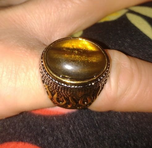 Пръстен Тигрово око Silver, Tiger eye - city of Montana | Rings - снимка 1