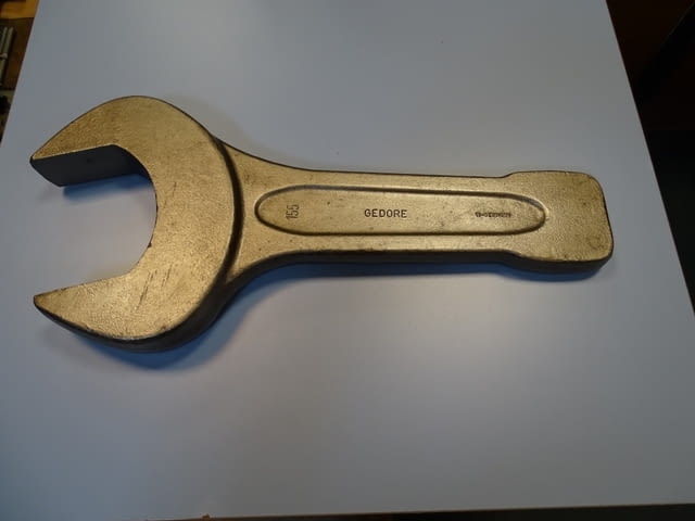 Ключ гаечен ударен едностранен Gedore B04334-155mm Metric Open Ended Slogging Spаnner - снимка 2
