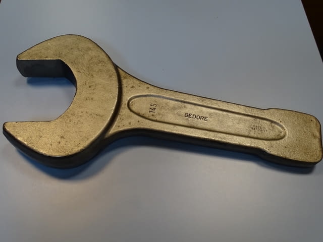 Ключ гаечен ударен едностранен Gedore B04332-145mm Metric Open Ended Slogging Spаnner - снимка 1