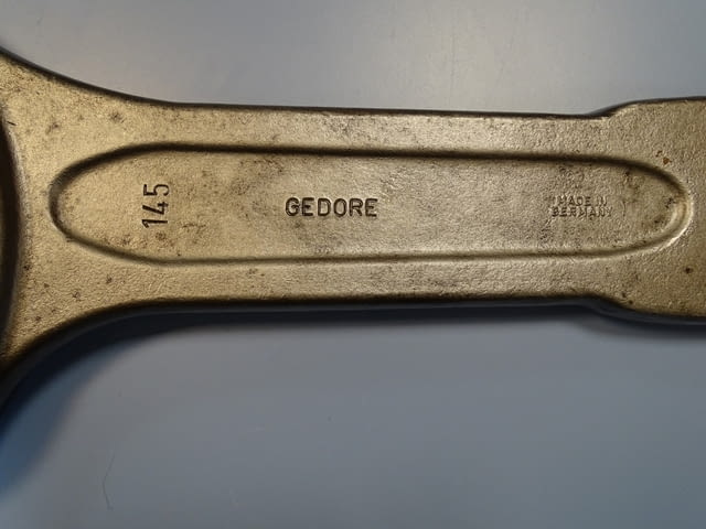 Ключ гаечен ударен едностранен Gedore B04332-145mm Metric Open Ended Slogging Spаnner - снимка 9