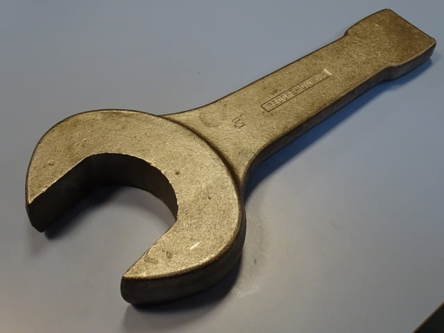 Ключ гаечен ударен едностранен Gedore B04327-120mm Metric Open Ended Slogging Spаnner - снимка 2