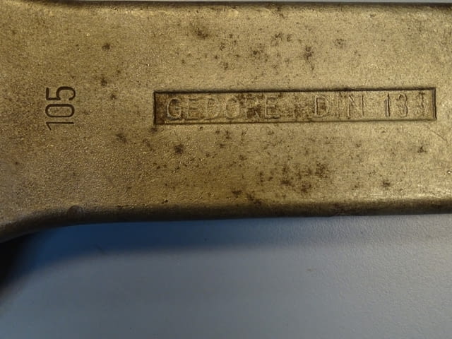 Ключ гаечен ударен едностранен Gedore B04324-105mm Metric Open Ended Slogging Spаnner - снимка 2