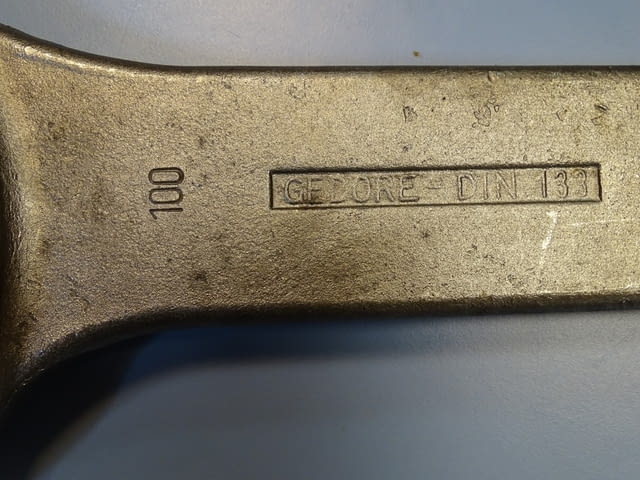Ключ гаечен ударен едностранен Gedore B04323-100mm Metric Open Ended Slogging Spаnner - снимка 2