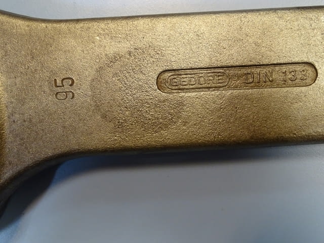 Ключ гаечен ударен едностранен Gedore B04322-95mm Metric Open Ended Slogging Spаnner - снимка 2