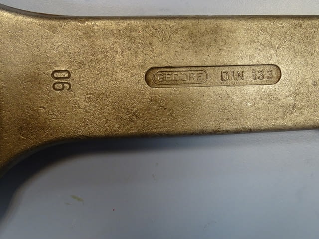 Ключ гаечен ударен едностранен Gedore B04321-90mm Metric Open Ended Slogging Spаnner - снимка 2