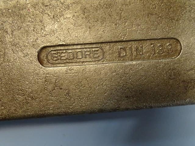 Ключ гаечен ударен едностранен Gedore B04321-90mm Metric Open Ended Slogging Spаnner - снимка 4