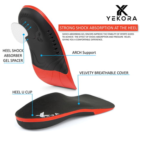 Ортопедични 3/4 стелки YEKORA Foot Expert за дюстабан плоскостъпие паднал свод - снимка 7