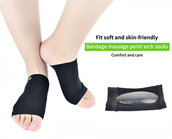 Ортопедични подложки стелки YEKORA тип чорап, за дюстабан плоскостъпие паднал свод - снимка 2