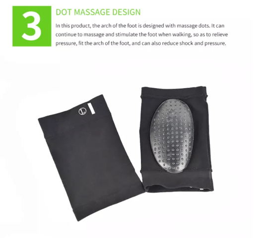 Ортопедични подложки стелки YEKORA тип чорап, за дюстабан плоскостъпие паднал свод - снимка 3