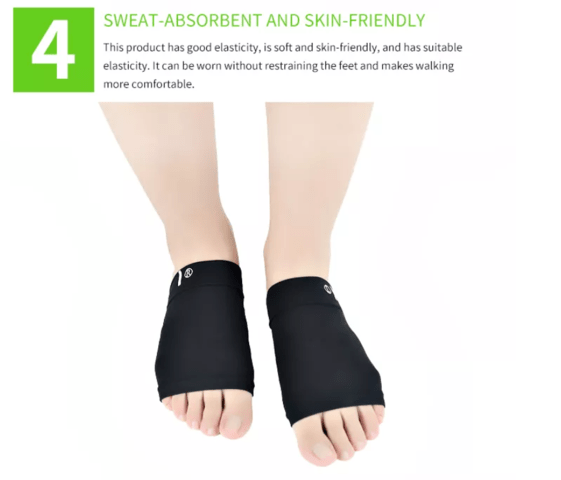 Ортопедични подложки стелки YEKORA тип чорап, за дюстабан плоскостъпие паднал свод - снимка 4