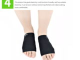 Ортопедични подложки стелки YEKORA тип чорап, за дюстабан плоскостъпие паднал свод