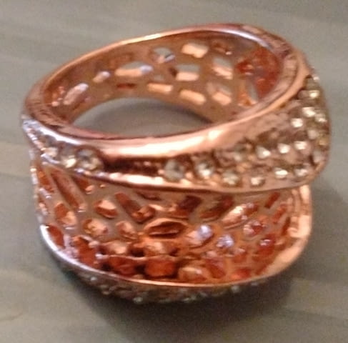 Пръстен -халка Диамантена вълна Злато, Unisex, Диaмaнт - град Монтана | Пръстени - снимка 7