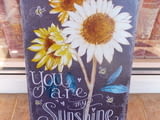 Метална табела послание Ти си моето слънце слънчице любов слънчоглед