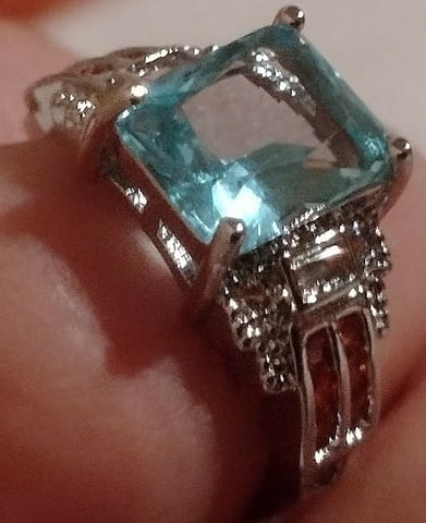 Пръстен Сапфир и Цитрин Сребро, Unisex, Caпфиp - град Берковица | Пръстени - снимка 1