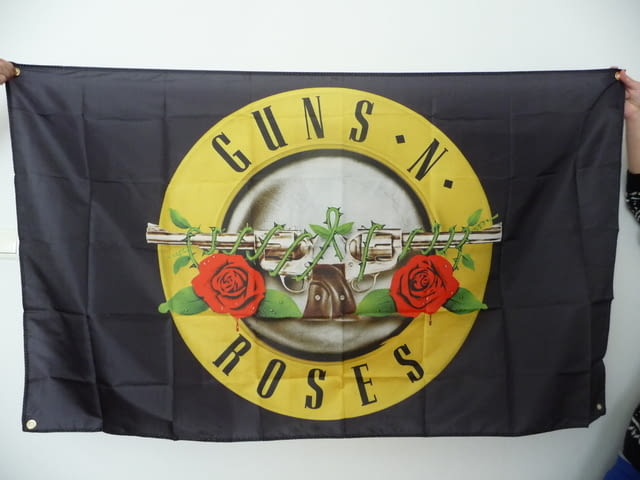 Guns N' Roses знаме флаг Гънс енд Роузес Хард рок Аксел Слаш, град Радомир - снимка 1